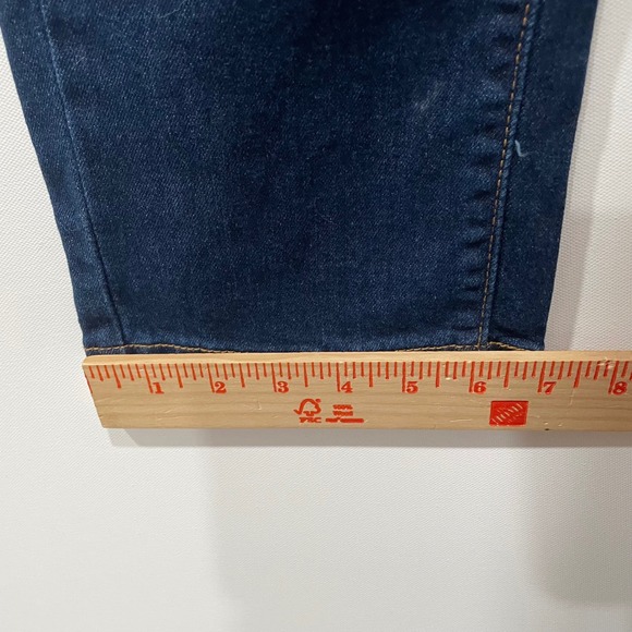 Levis 513 Slim Straight Jeans Mens 30x30 (31x29) Dark Wash Indigo Stretch NEW - Picture 4 of 9